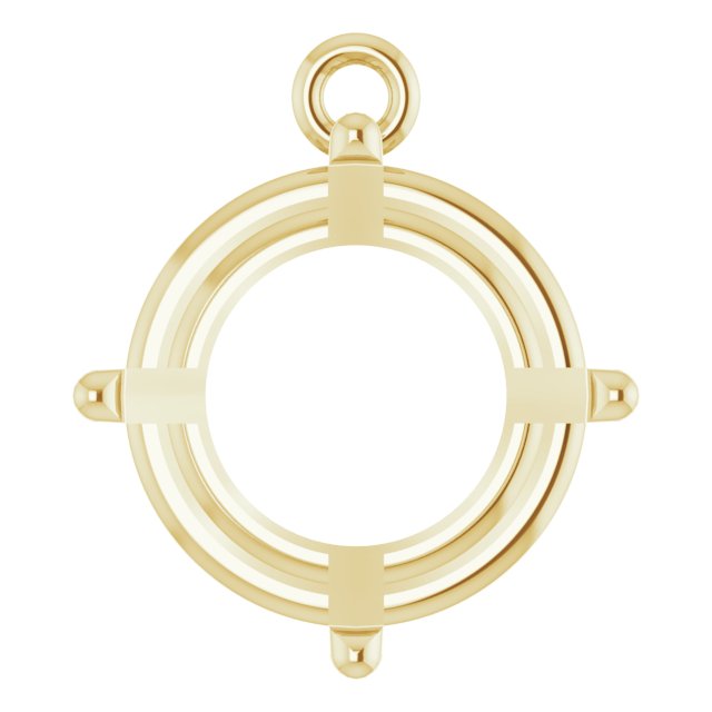Round 4-Prong Basket Dangle