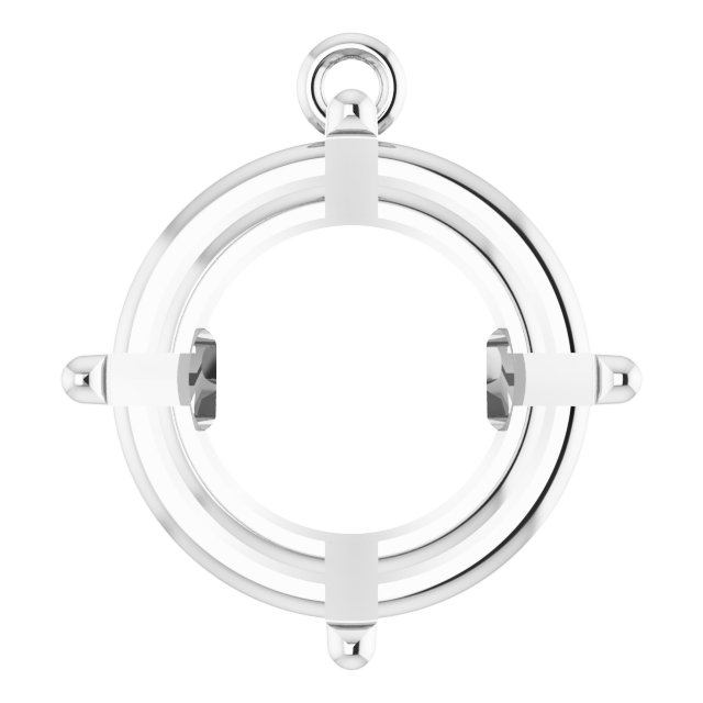 Round 4-Prong Basket Dangle