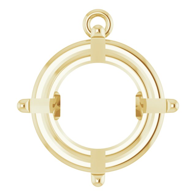 Round 4-Prong Basket Dangle