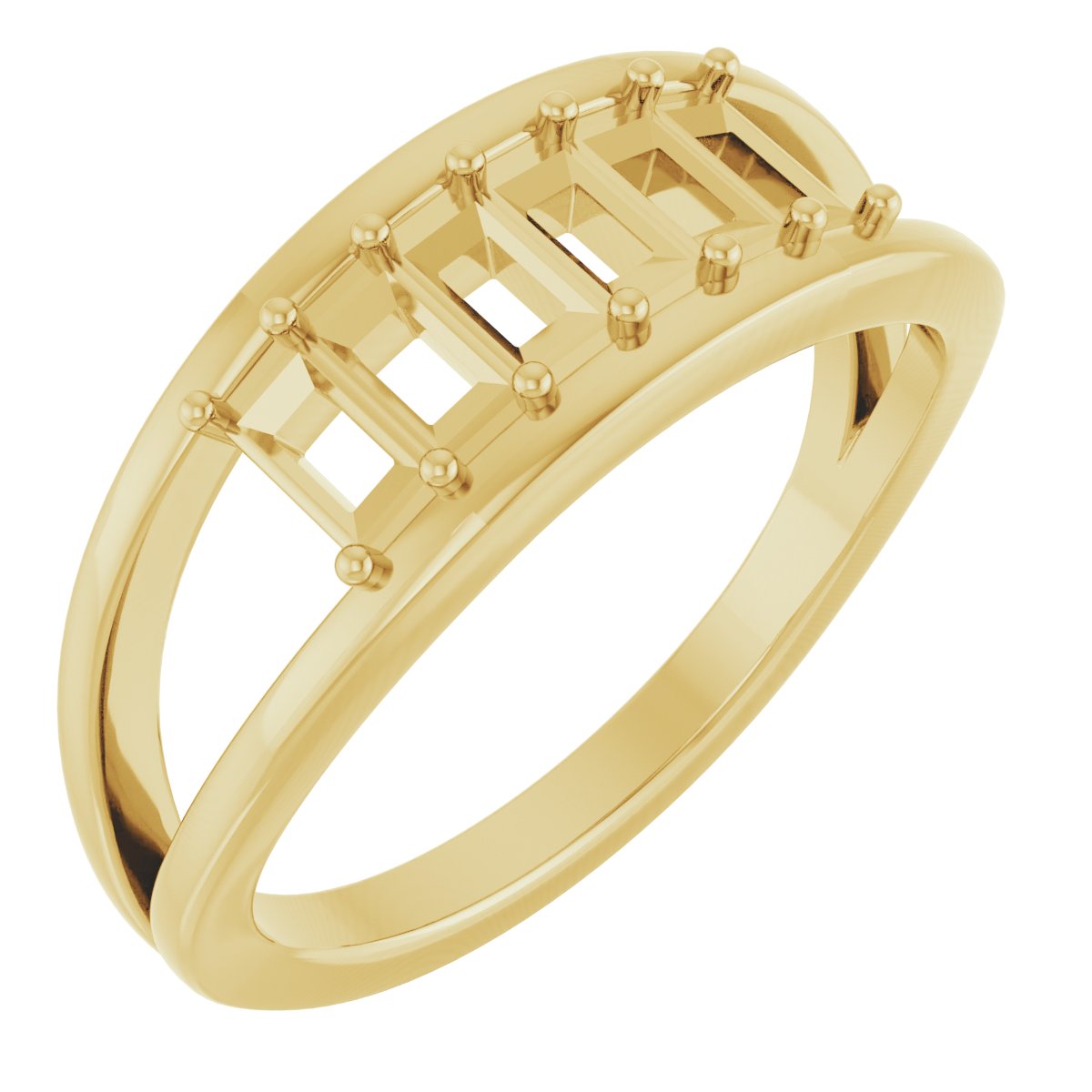 Family Negative Space Ring