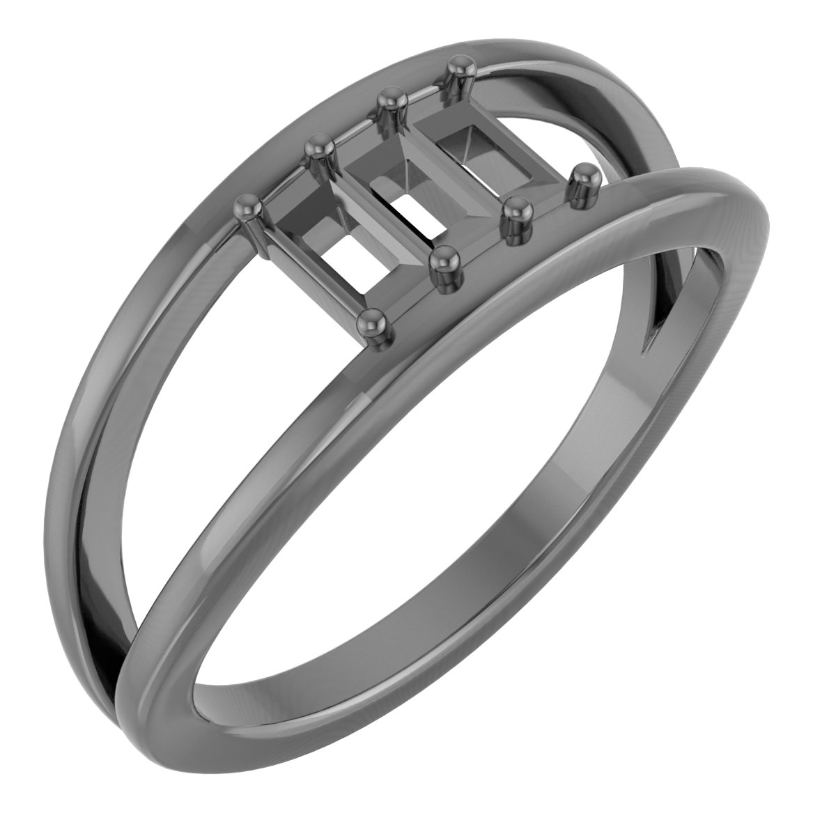Family Negative Space Ring