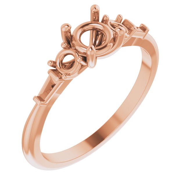 Accented Engagement Ring or Band