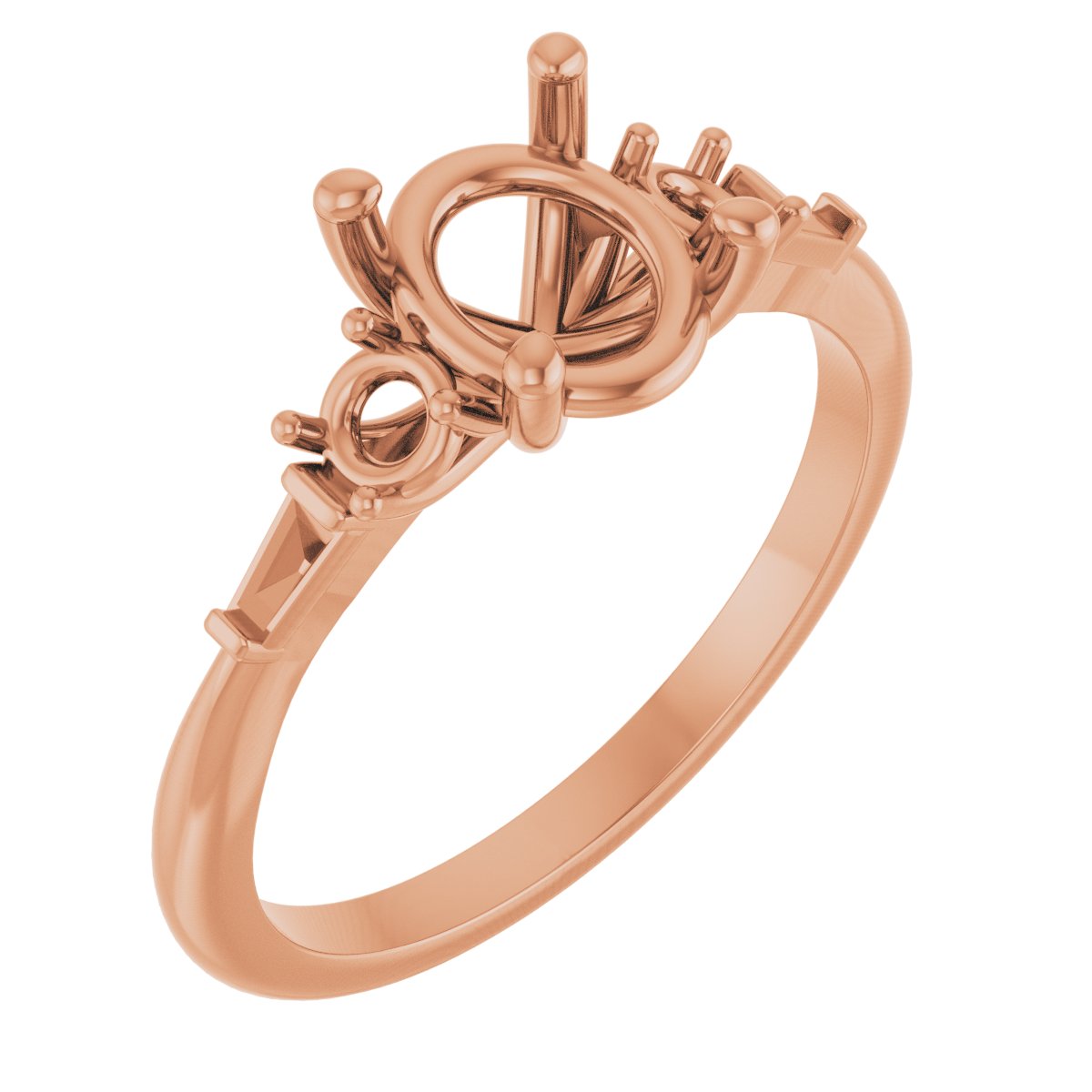 Accented Engagement Ring or Band