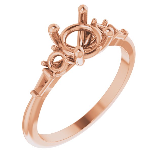 Accented Engagement Ring or Band