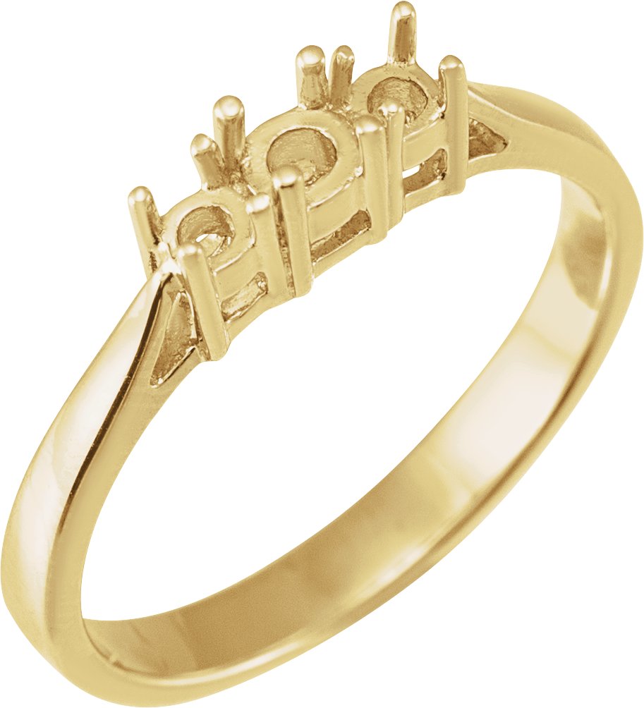Three-Stone Anniversary Band