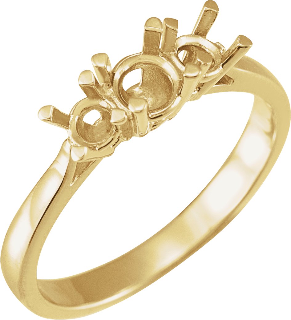 Three-Stone Anniversary Band