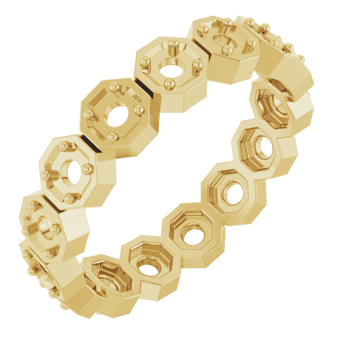 Rose-Cut Eternity Band