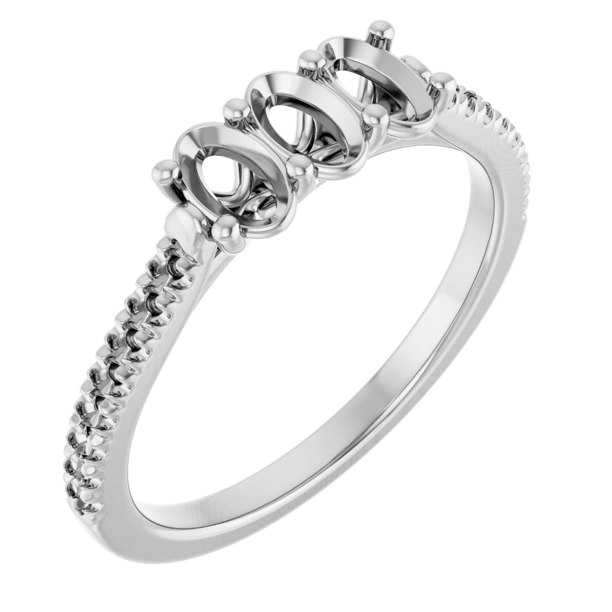 Three-Stone Anniversary Band