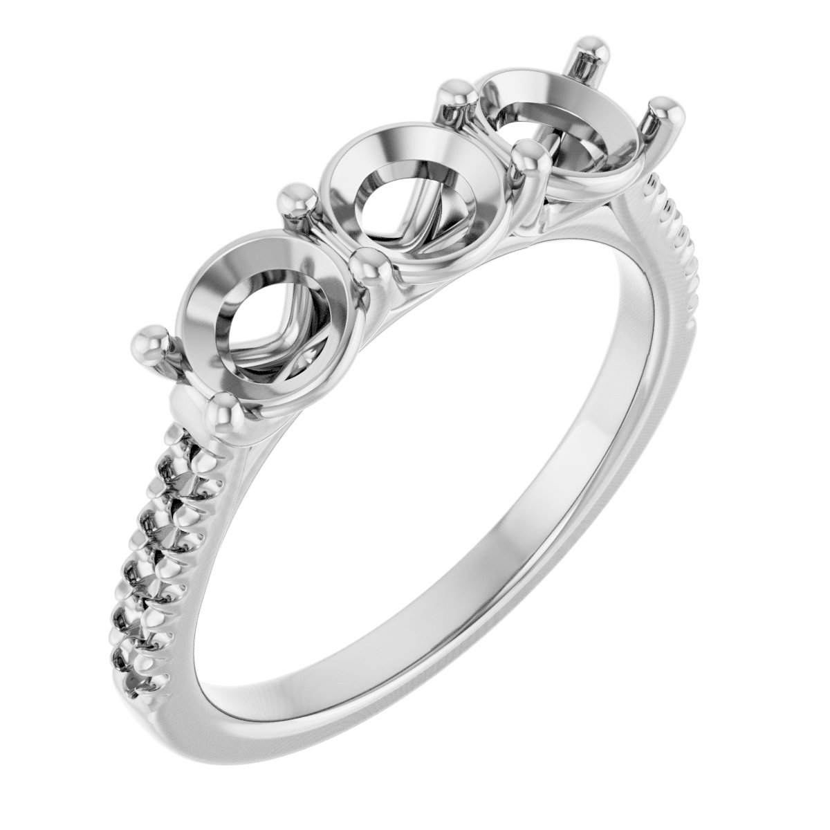Three-Stone Anniversary Band