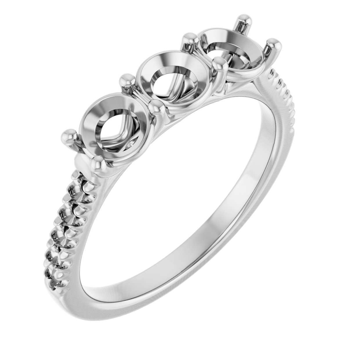 Three-Stone Anniversary Band