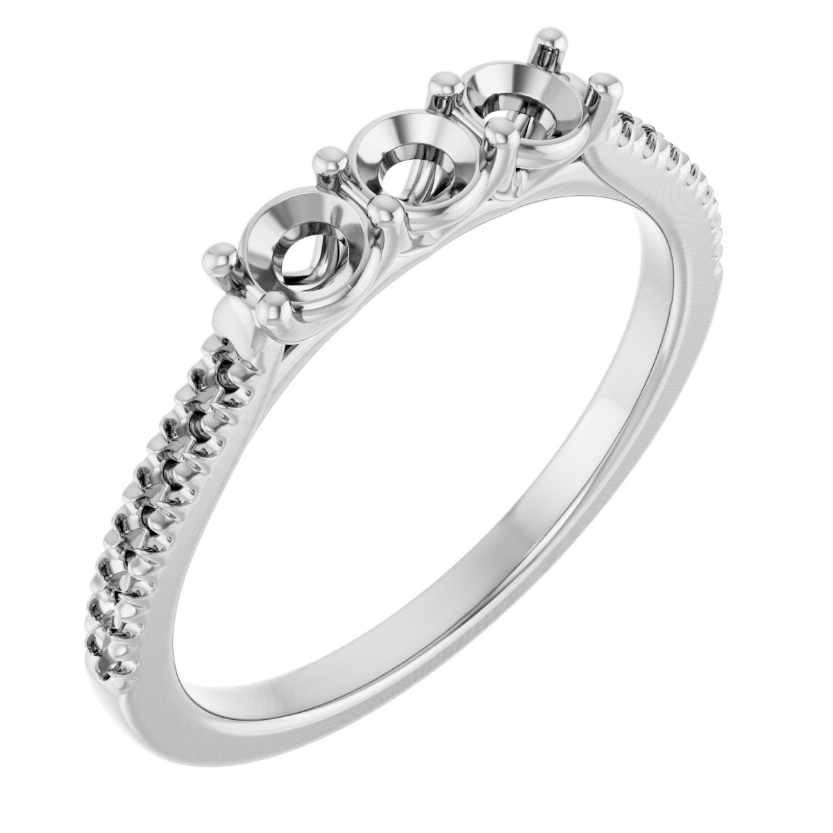 Three-Stone Anniversary Band