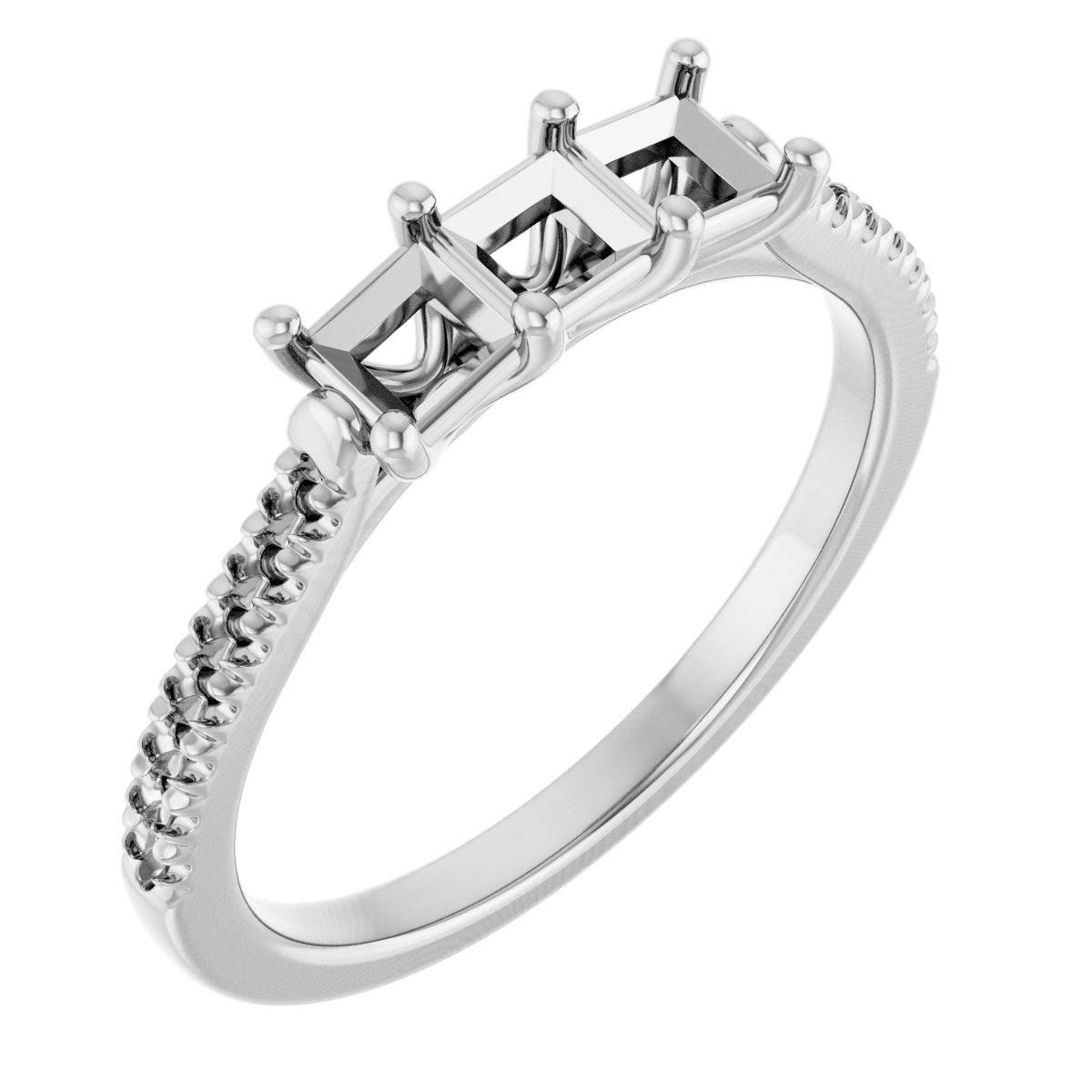 Three-Stone Anniversary Band