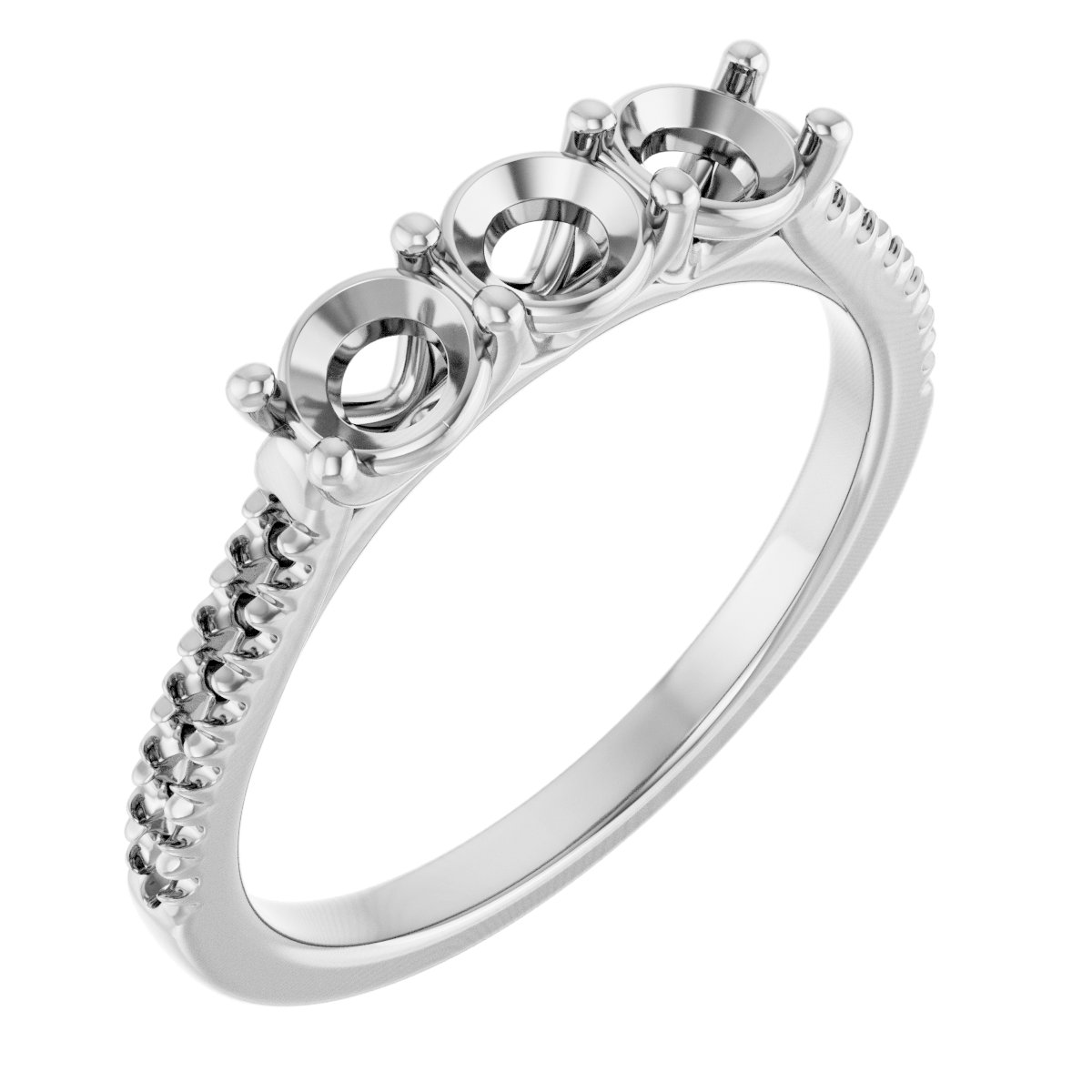 Three-Stone Anniversary Band