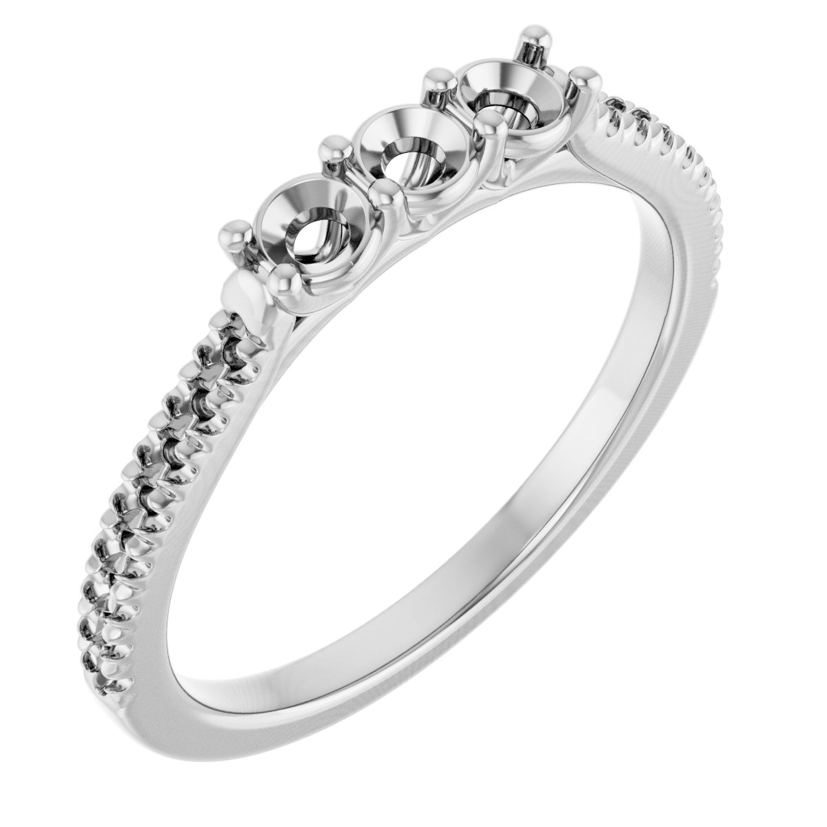 Three-Stone Anniversary Band