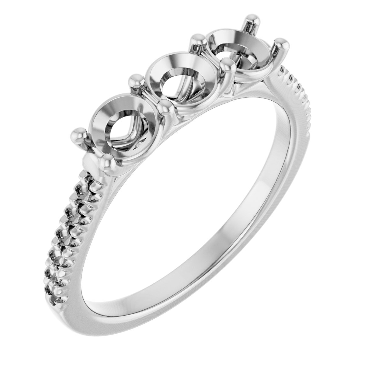Three-Stone Anniversary Band
