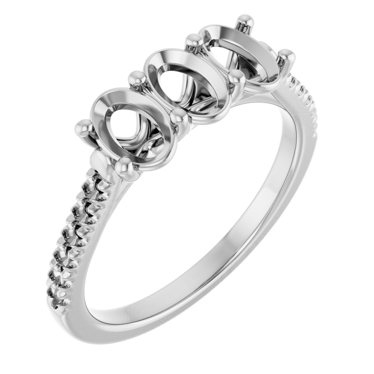 Three-Stone Anniversary Band
