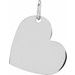 Sterling Silver 16x14 mm Heart Pendant