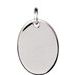 Sterling Silver 12.7x9.5 mm Oval Pendant  