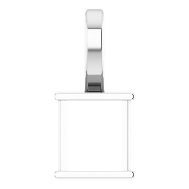 Channel-Set Solitaire Pendant