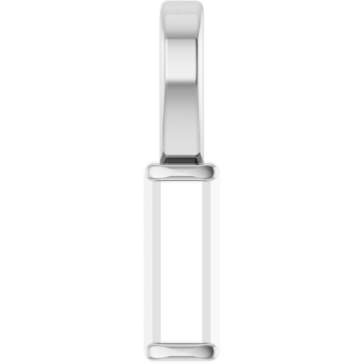 Channel-Set Solitaire Pendant
