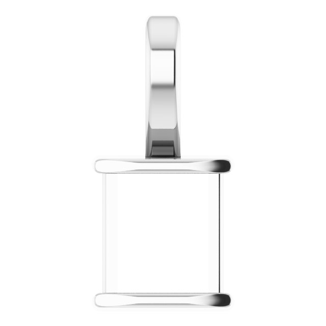 Channel-Set Solitaire Pendant