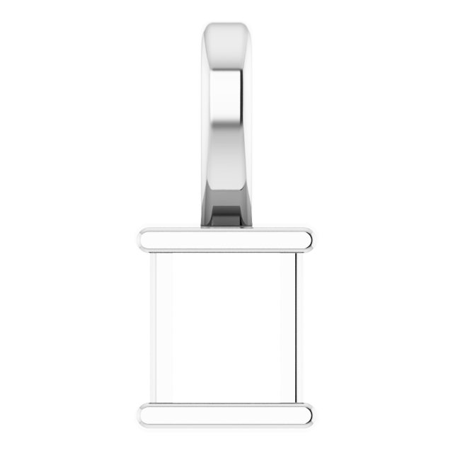 Channel-Set Solitaire Pendant