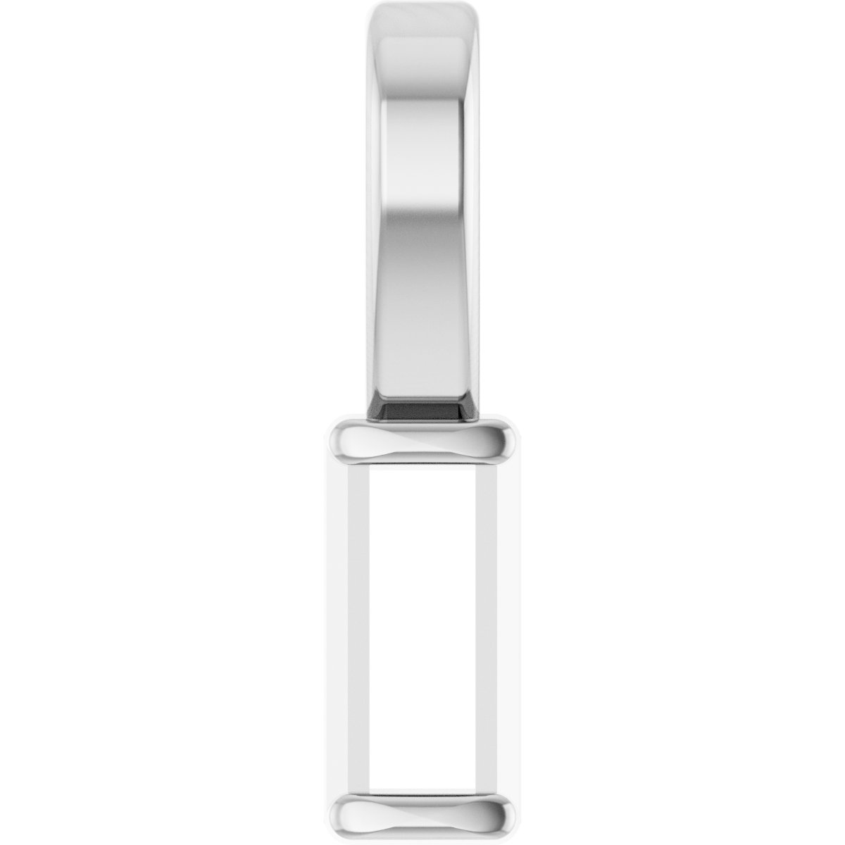 Channel-Set Solitaire Pendant