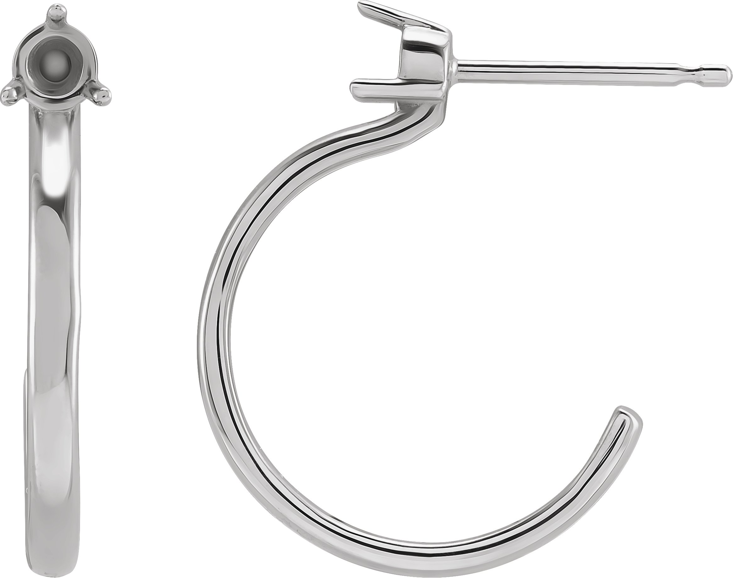 Accented Hoop Earrings