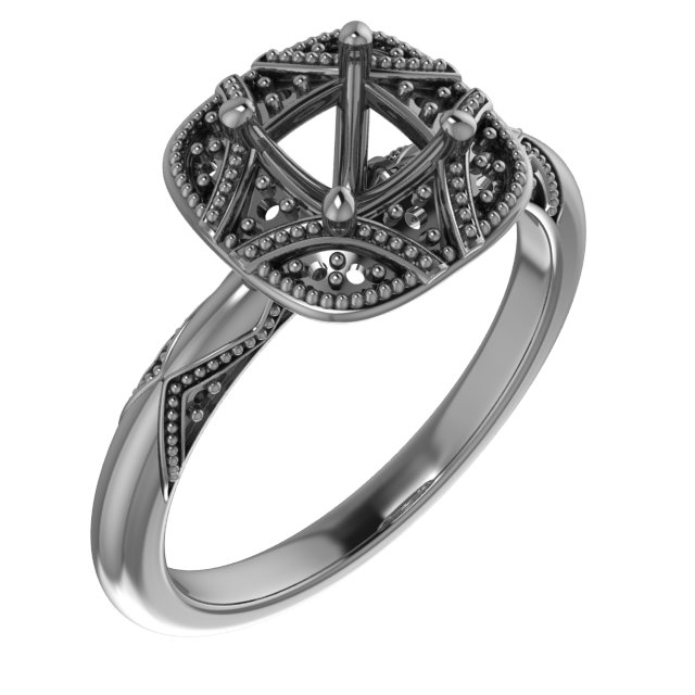 6x4 mm Oval Engagement Ring Mounting