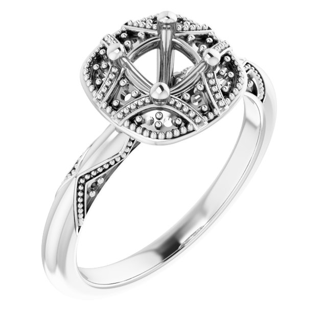 Halo-Style Engagement Ring