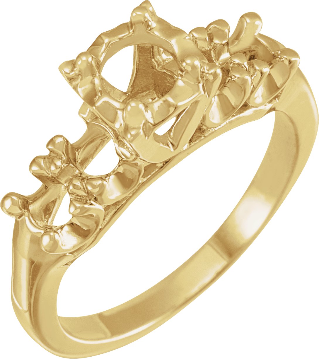 Accented Vintage-Inspired Engagement Ring or Band