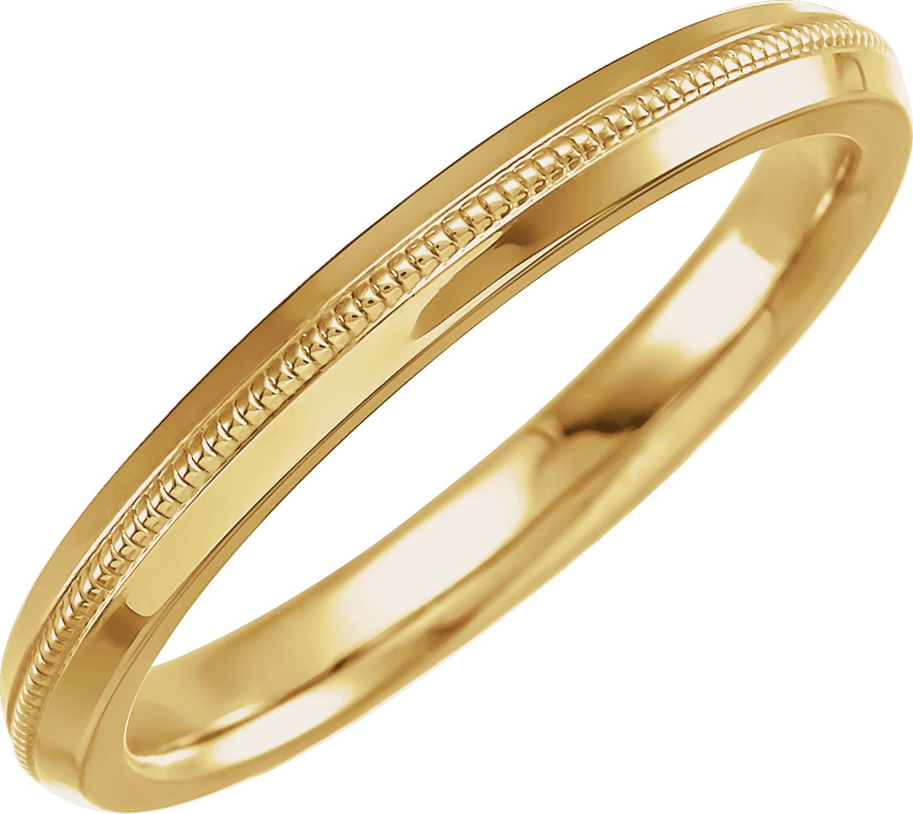 14K Yellow 2.5 mm Knife Edge Band Size 7