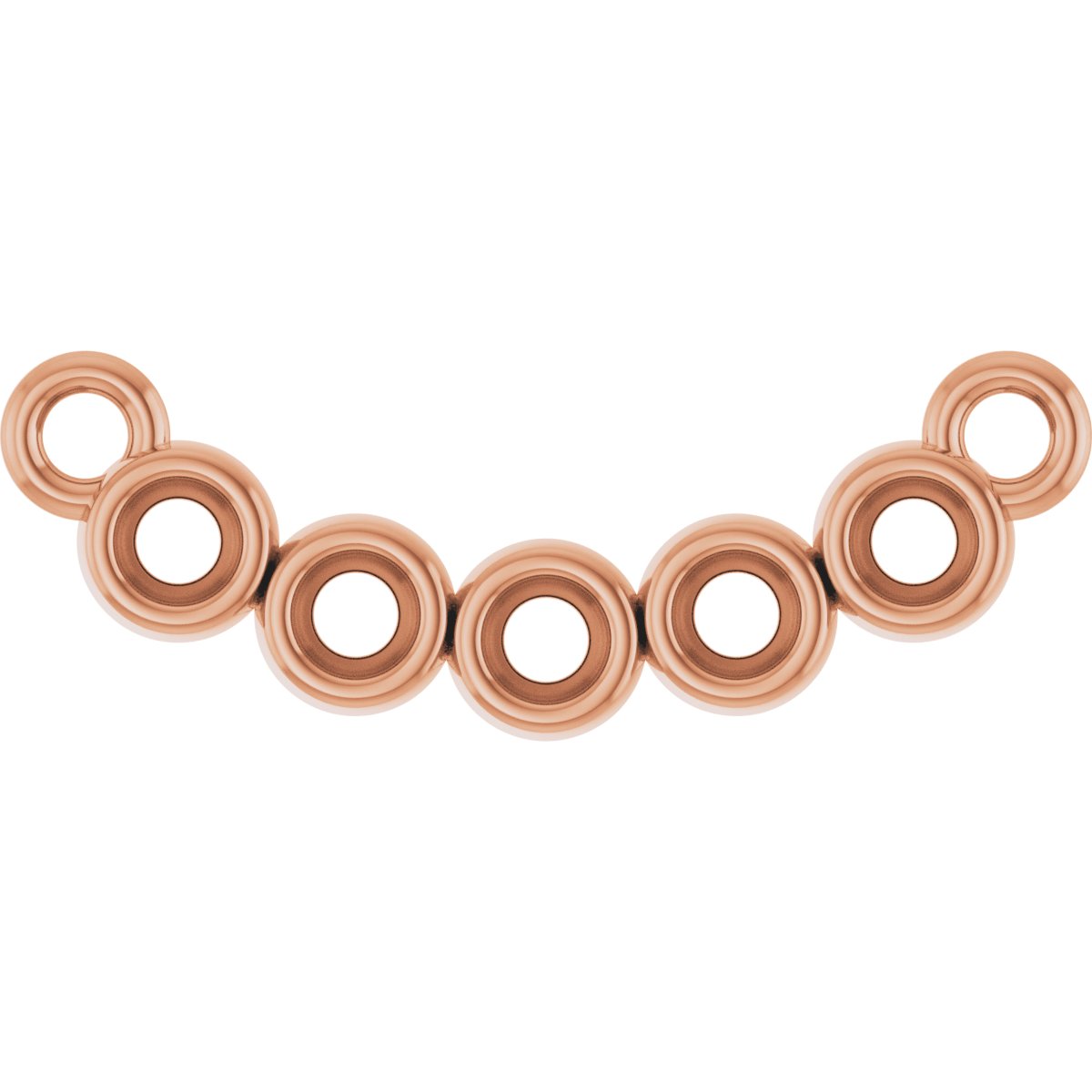 Five-Stone Bezel-Set Necklace or Center