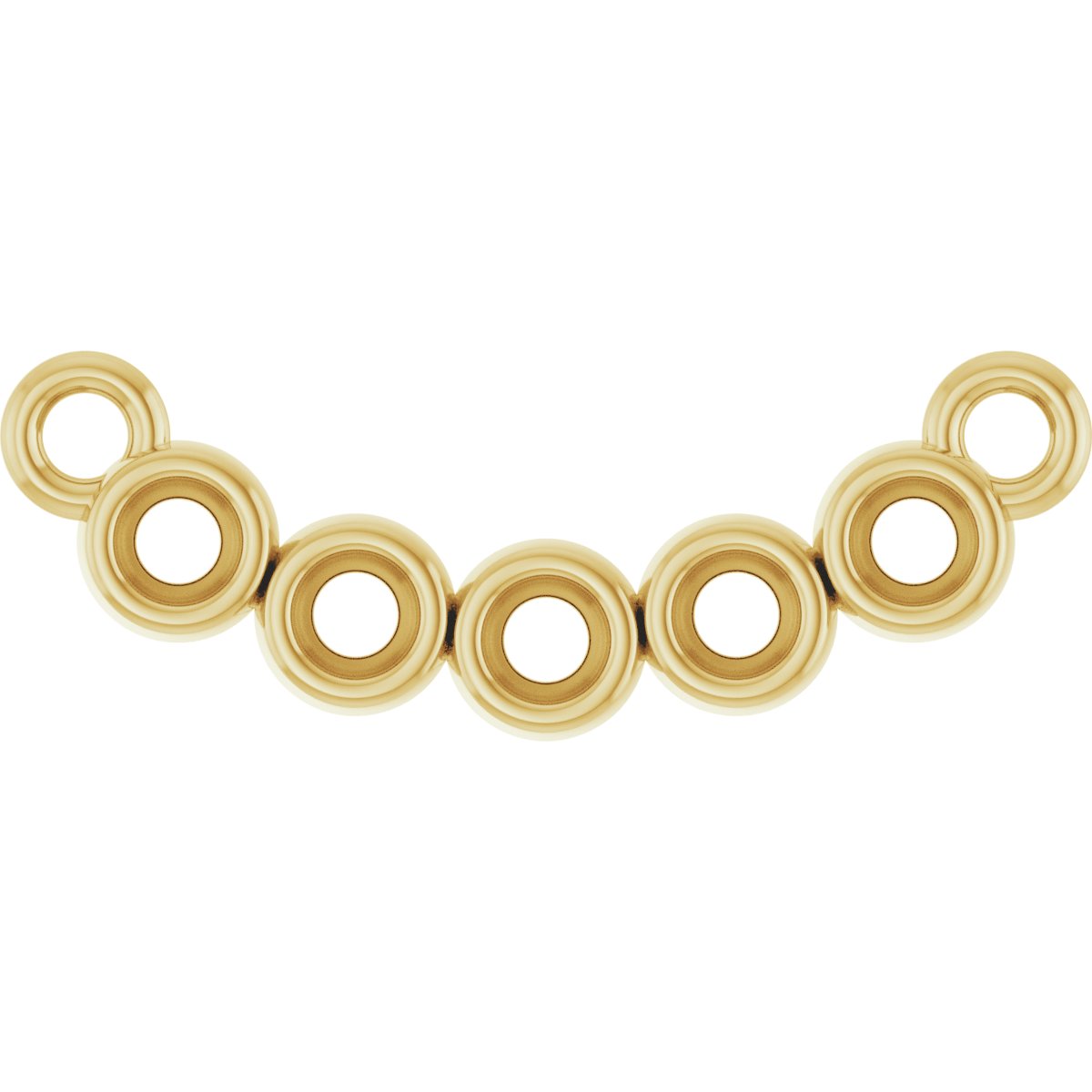 Five-Stone Bezel-Set Necklace or Center