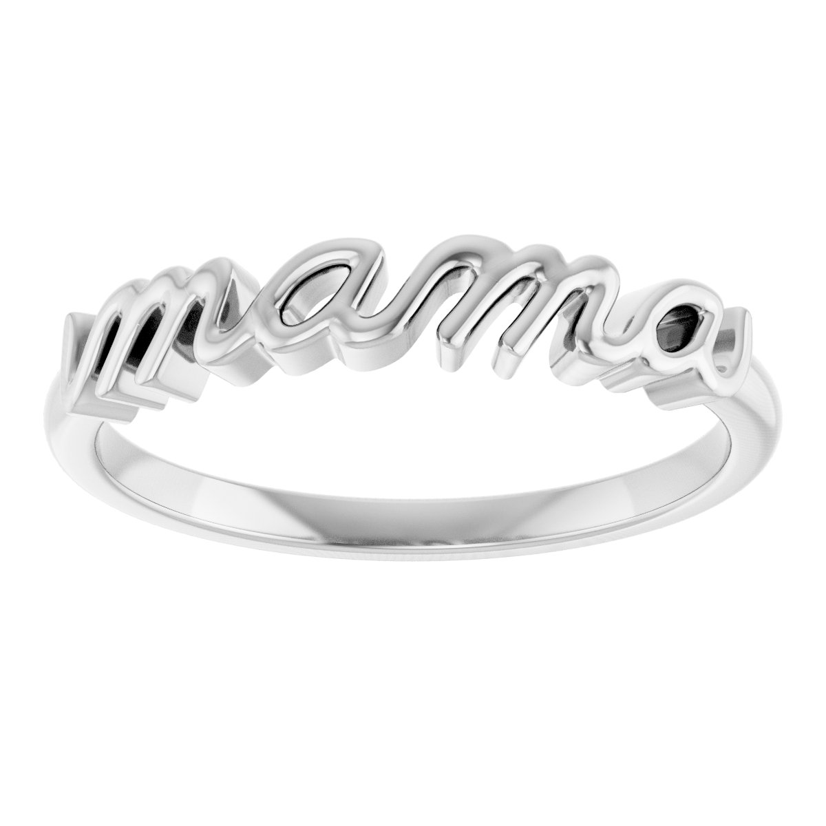 Sterling Silver Mama Ring 