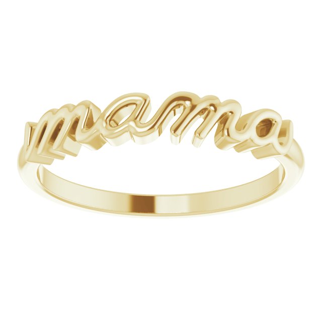 14K Yellow Mama Ring 
