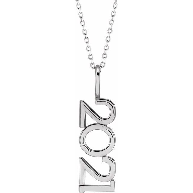 Sterling Silver 2021 Year 16-18 Necklace