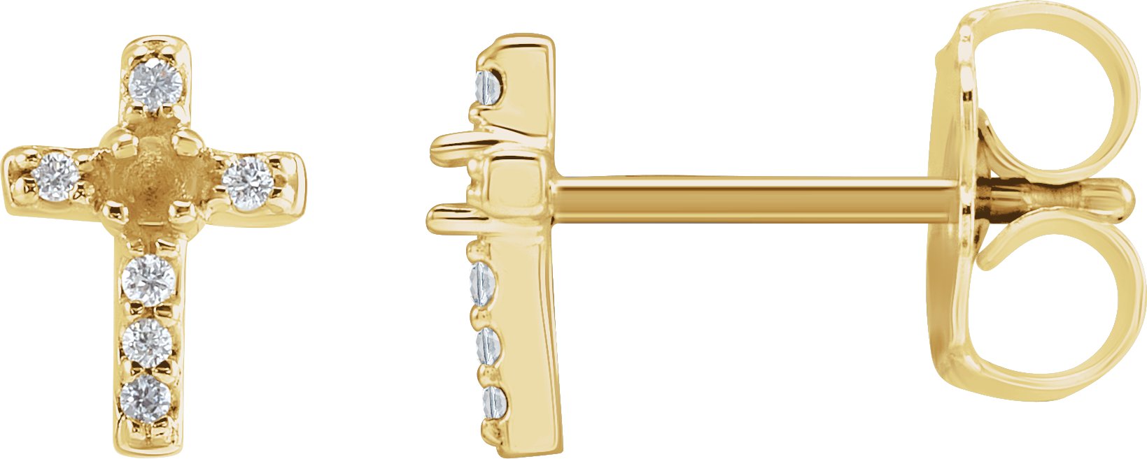 Accented Cross Earrings