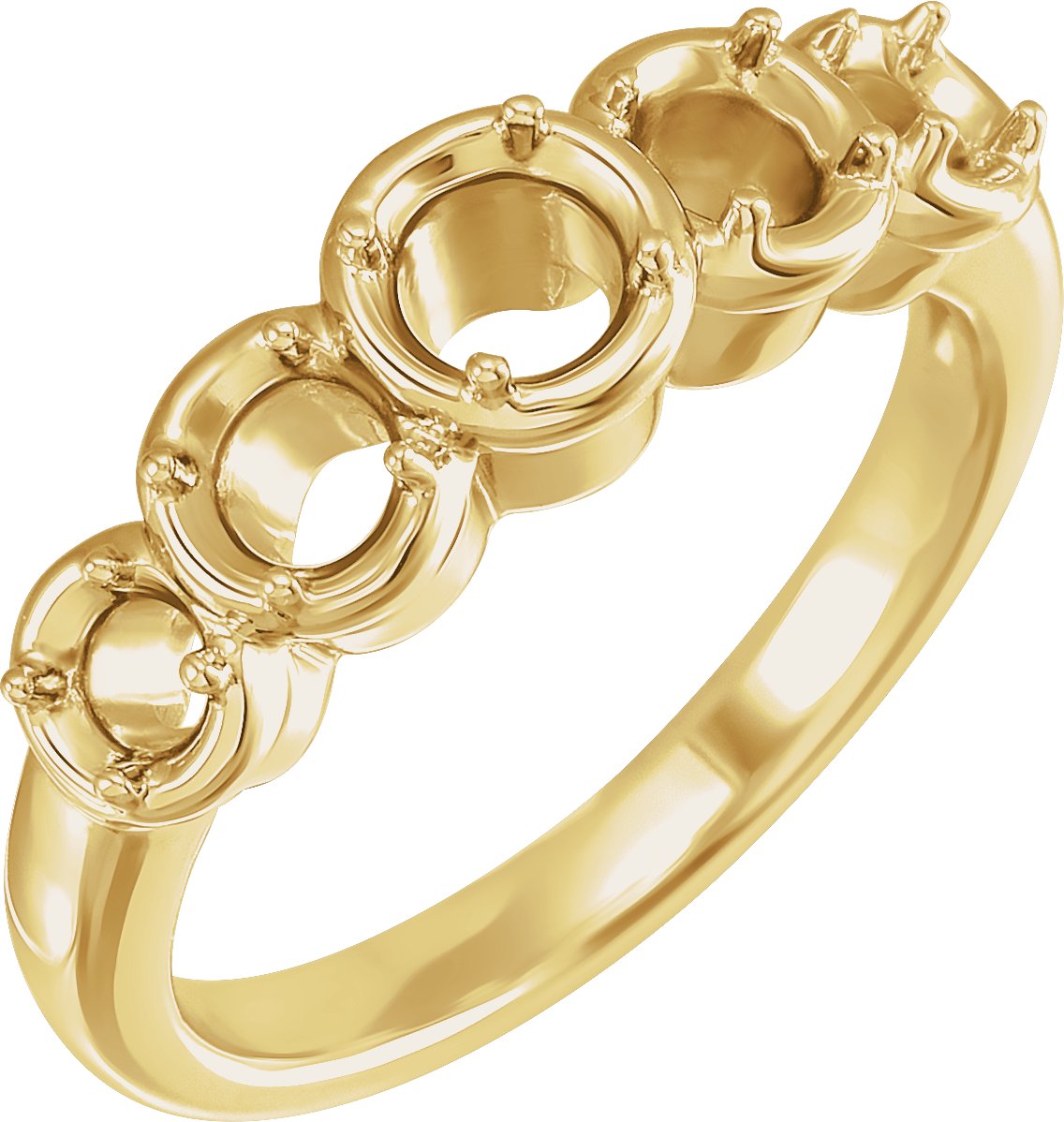 Graduated Five-Stone Anniversary Band
