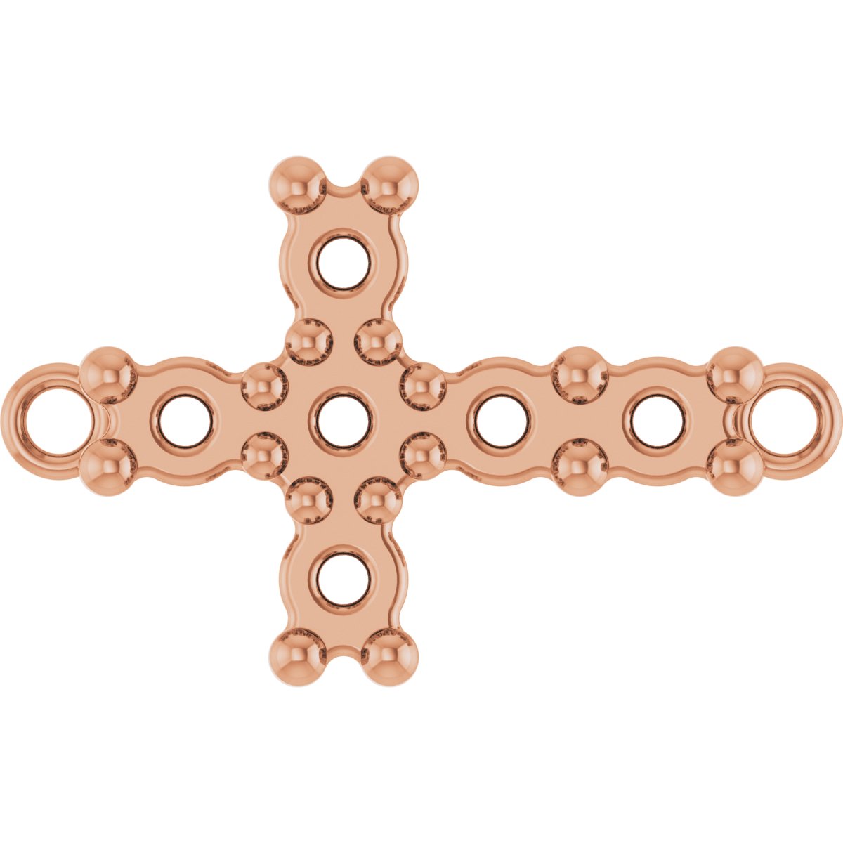Sideways Cross Cabochon Link