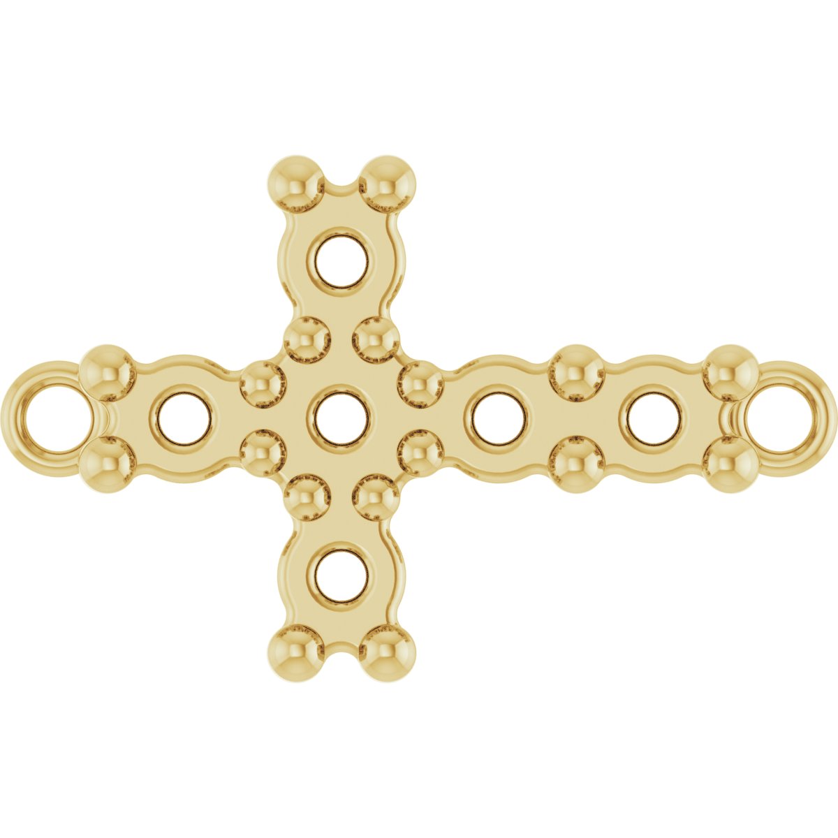 Sideways Cross Cabochon Link