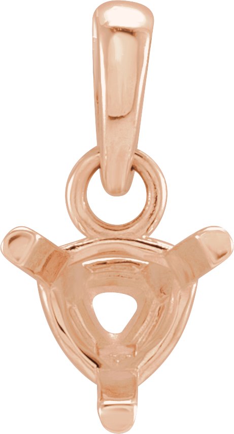 Trillion 3-Prong Solitaire Pendant