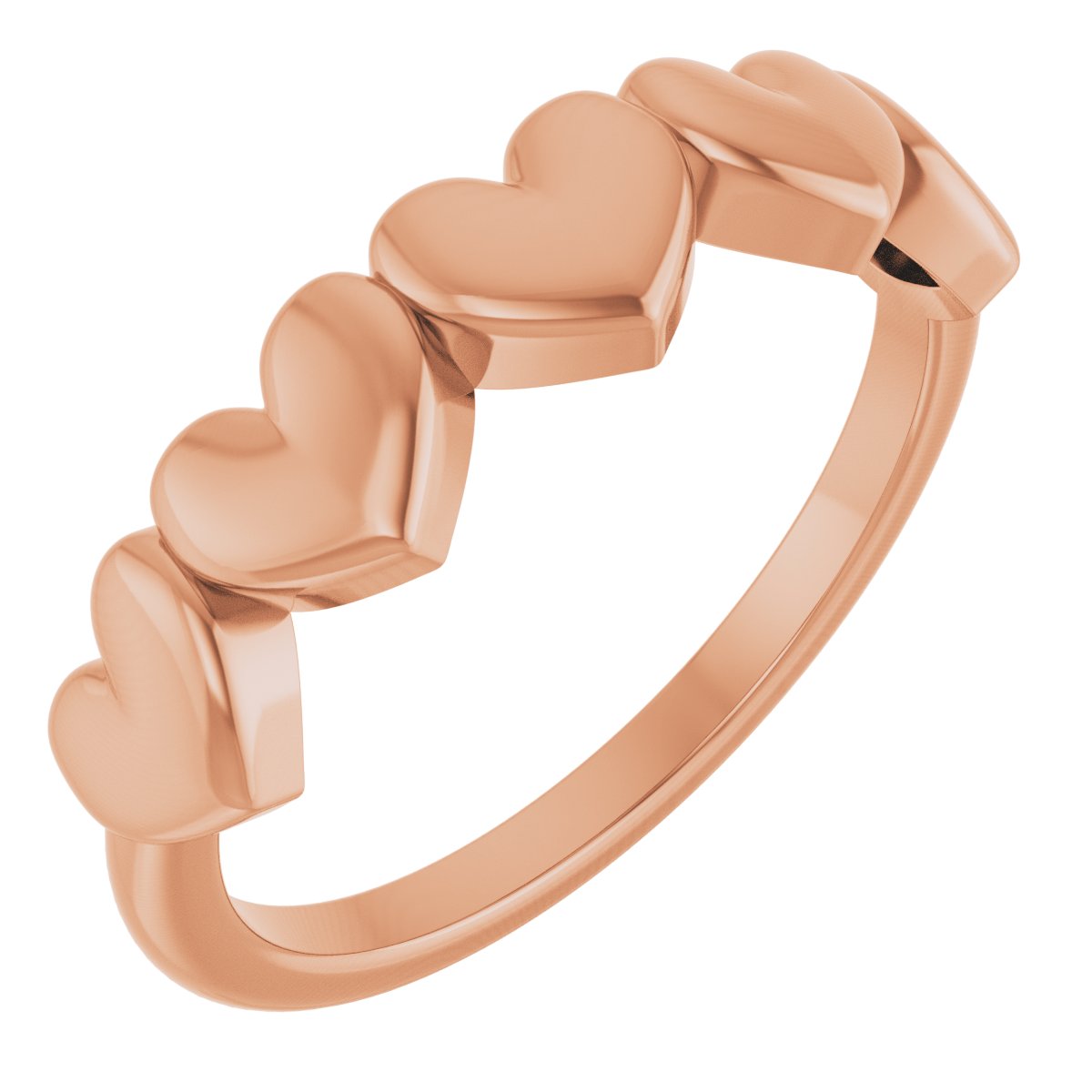 14K Rose Heart Ring Ref 18735282