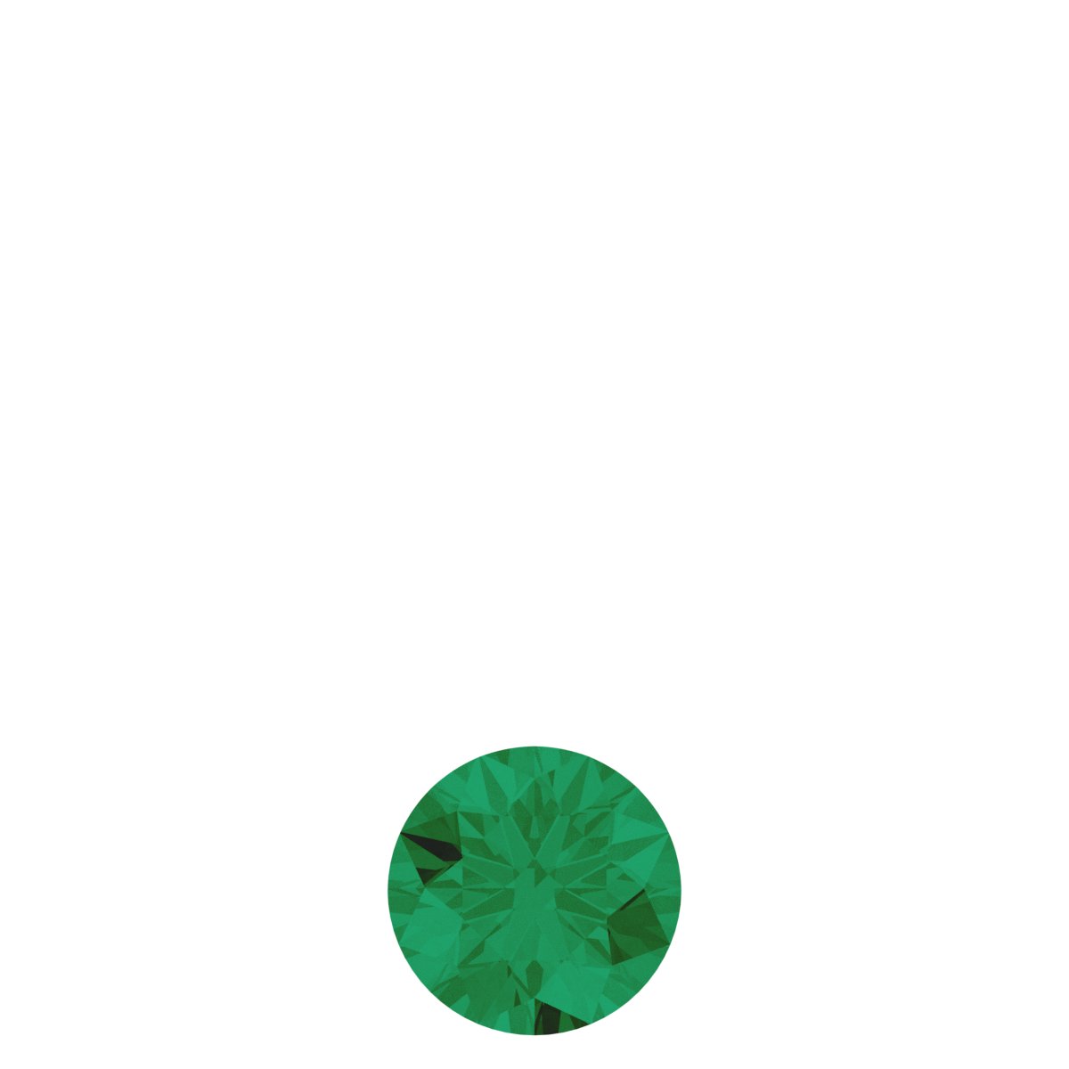 14K Yellow Lab-Grown Emerald Charm/Pendant