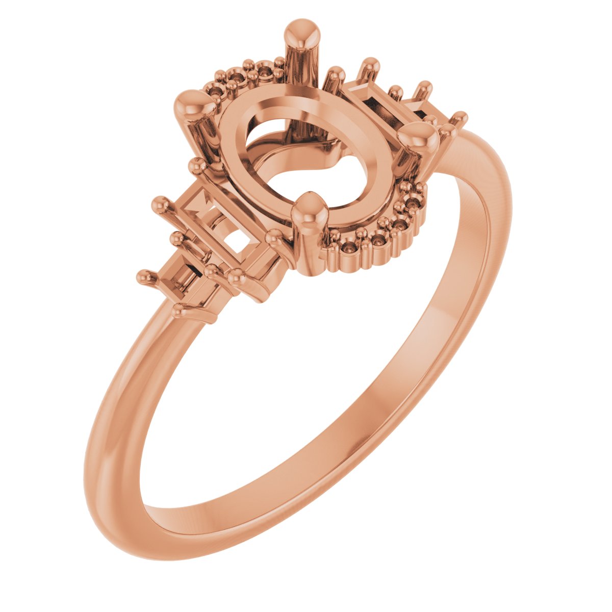 Accented Engagement Ring or Band