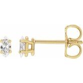 Marquise 4-Prong Lightweight Stud Earrings