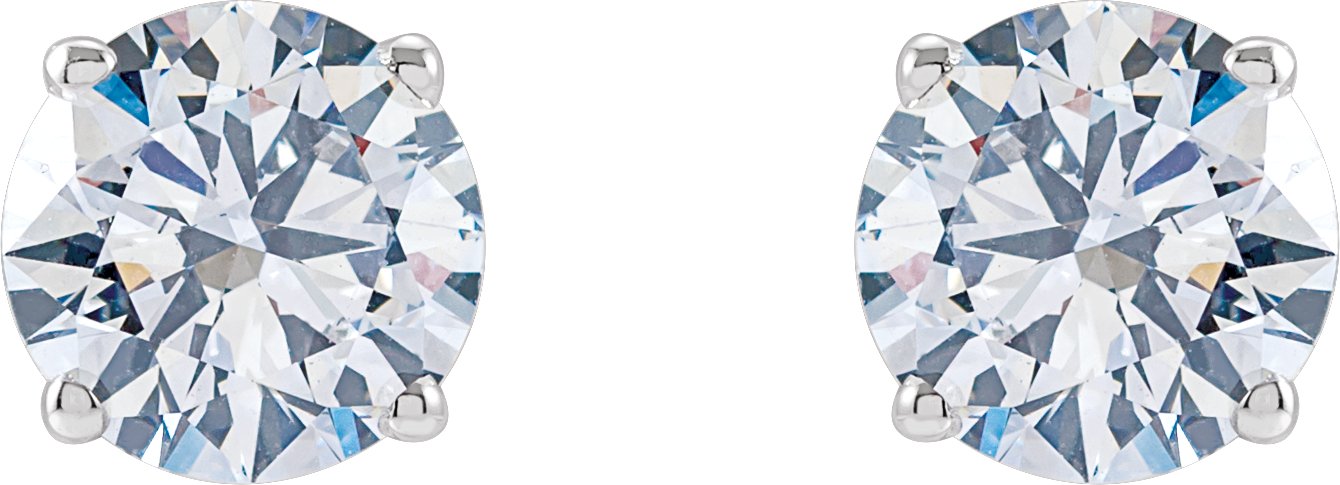 14K White 1 1/4 CTW Lab-Grown Diamond Stud Earrings