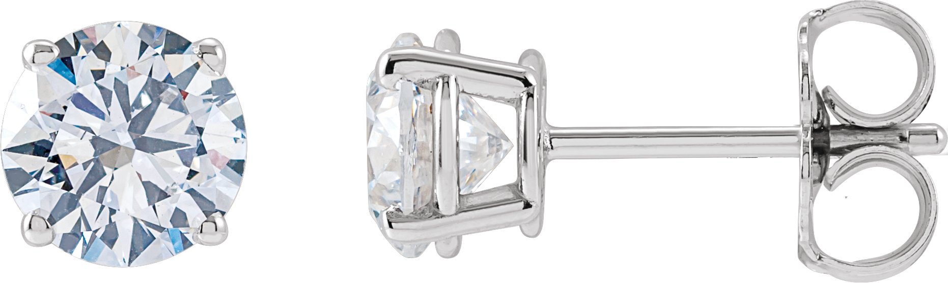 14K White 1 1/4 CTW Lab-Grown Diamond Stud Earrings