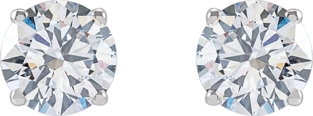 14K White 2 CTW Lab-Grown Diamond Stud Earrings