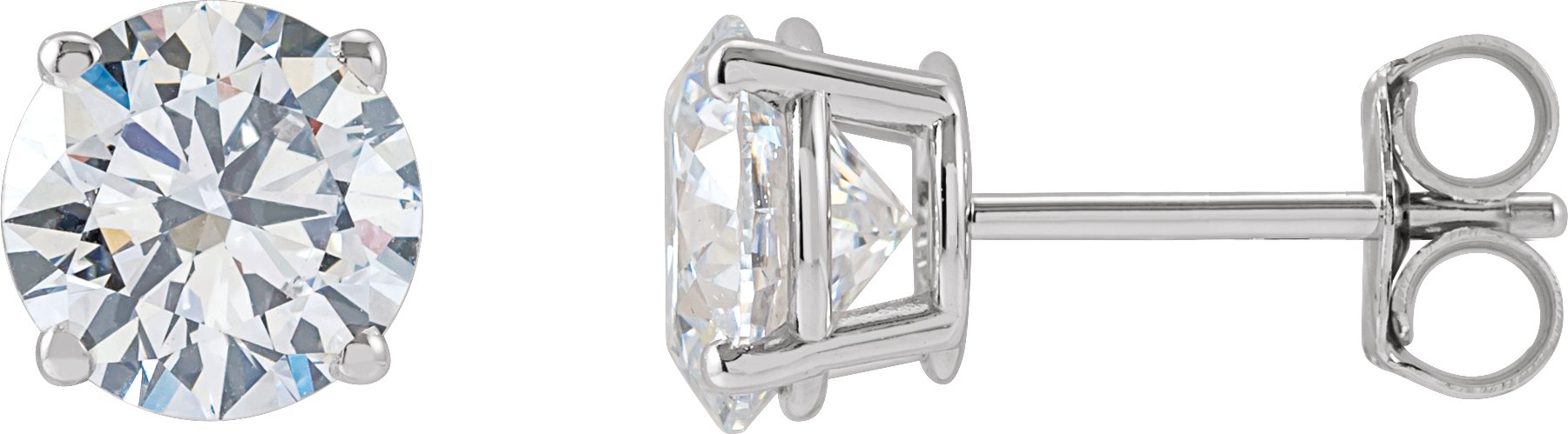 14K White 2 CTW Lab-Grown Diamond Stud Earrings